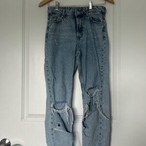 & denim Boyfriend low waist jeans